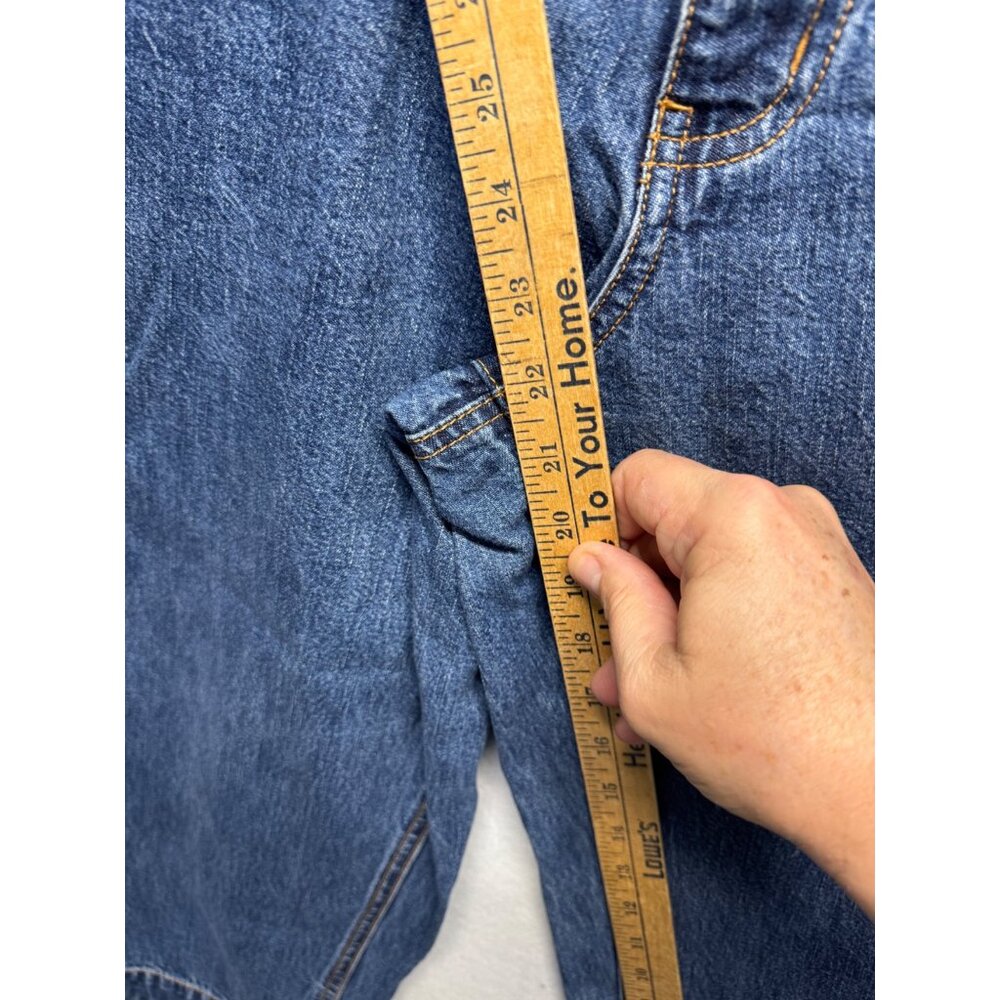 Eddie Bauer Womens Blue Denim Jeans Size 10 Mid-Rise Straight-Leg 100% Cotton - Picture 7 of 10